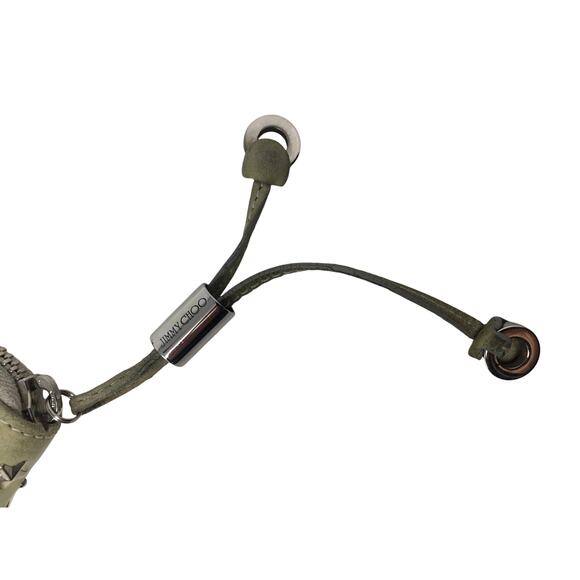 Jimmy Choo Beige / Gray Star Studded Zip Around Long Wallet - Picture 3 of 16